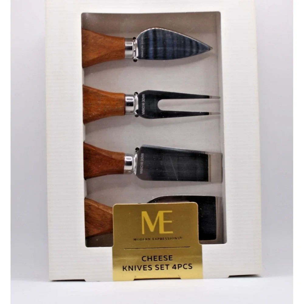 Modern Expression Cheese Knife Set 4 pc Charcuterie & Entertaining AccessorieNIB